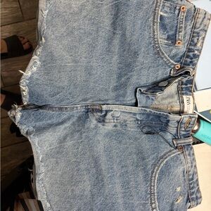 Zara Light Blue Jean Shorts